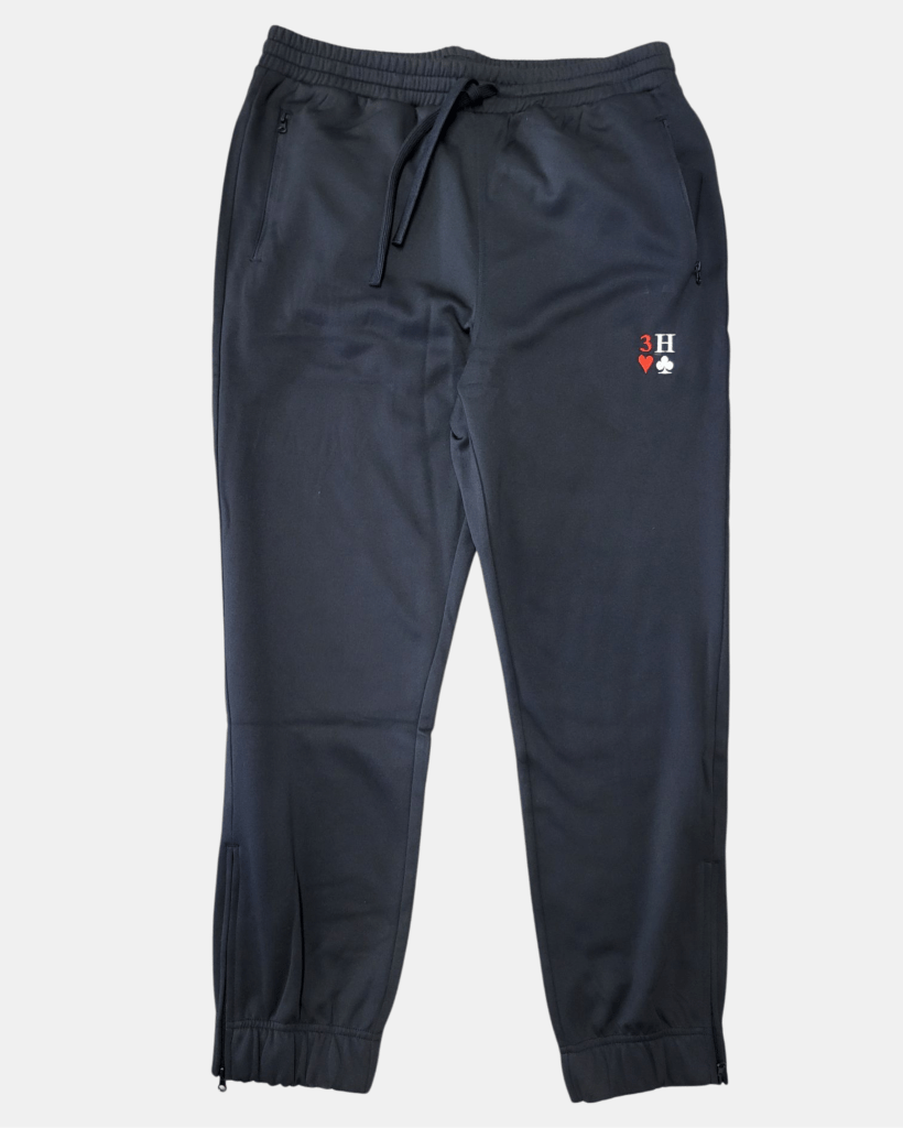 3H❤♣ Embroidered Joggers